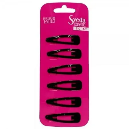 Tic Tac Sveda Hair Preto Pequeno