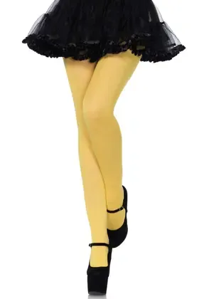 Meia-calça Leg Avenue de Nylon Amarela Tamanho Único Feminina