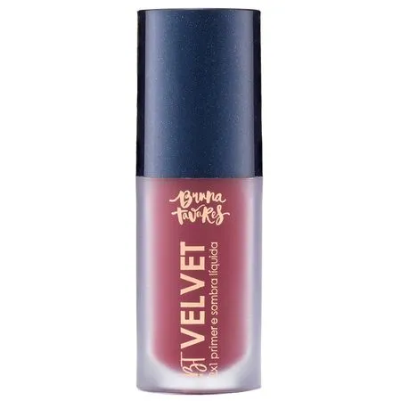 Sombra Líquida e Primer 2x1 Bruna Tavares BT Velvet Tons Escuros Cherry