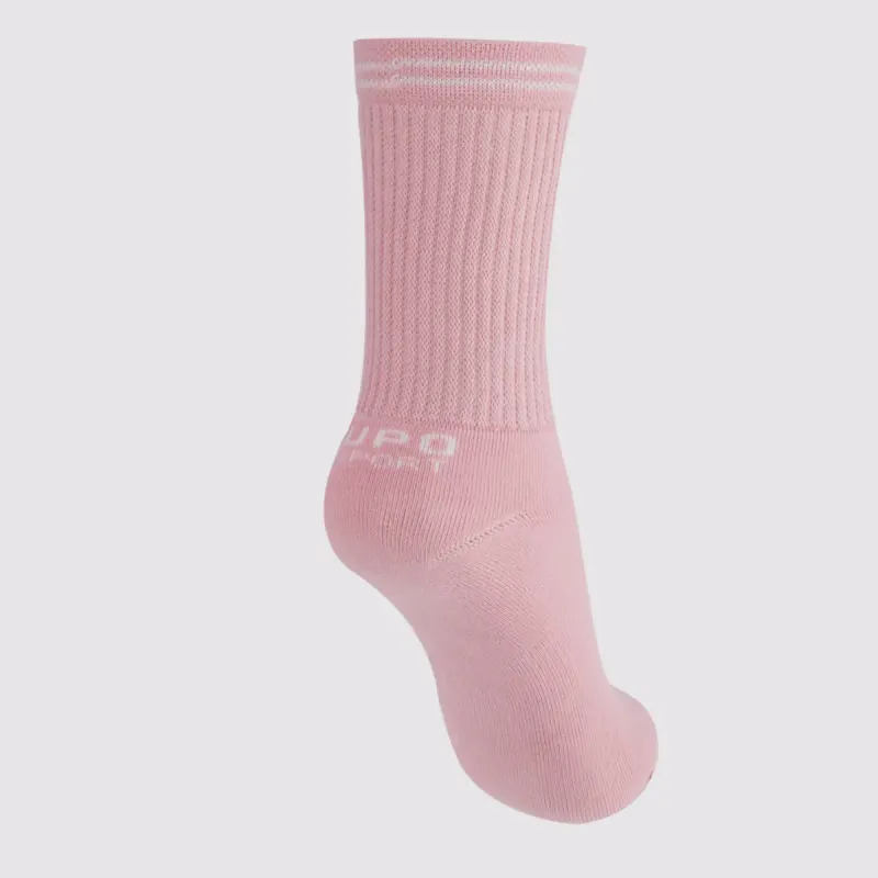 Meia Lupo Sport Básica Cano Longo Feminina Rosa
