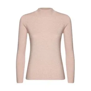 TRICOT FEMININO AJUSTADO GOLA ALTA