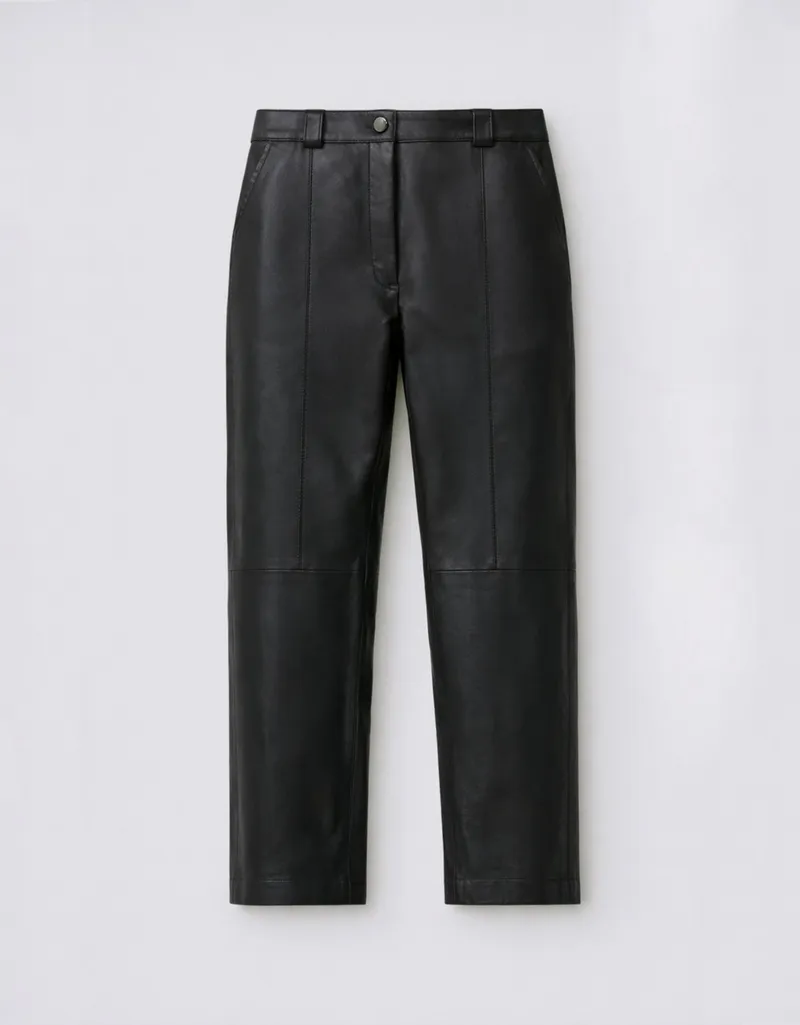 Calça Couro Slim