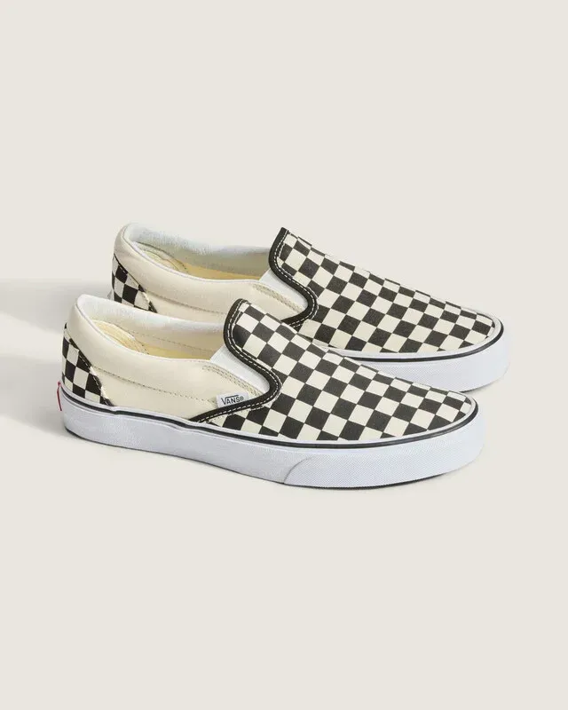 Tênis Slip-On Checkerboard Black White