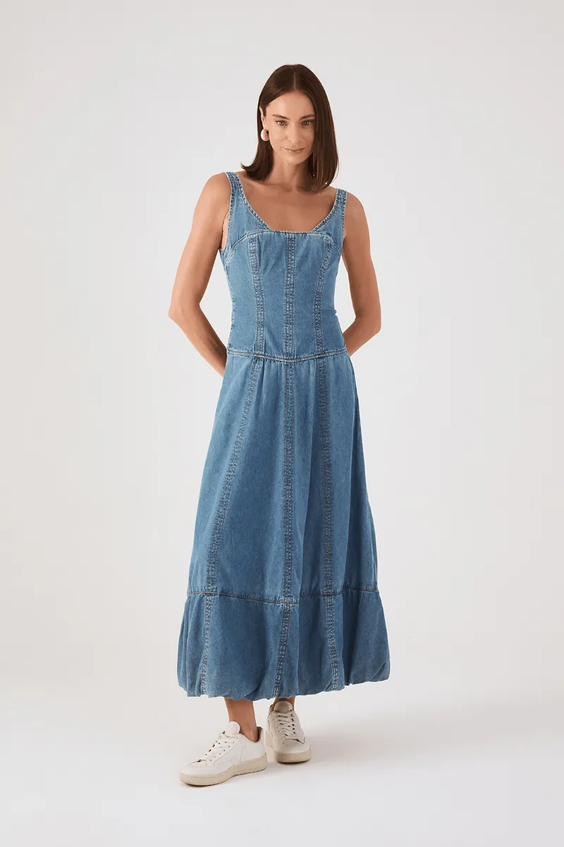 Vestido Jeans Balonê