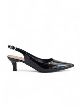 Scarpin Slingback Verniz - Preto - Daflon